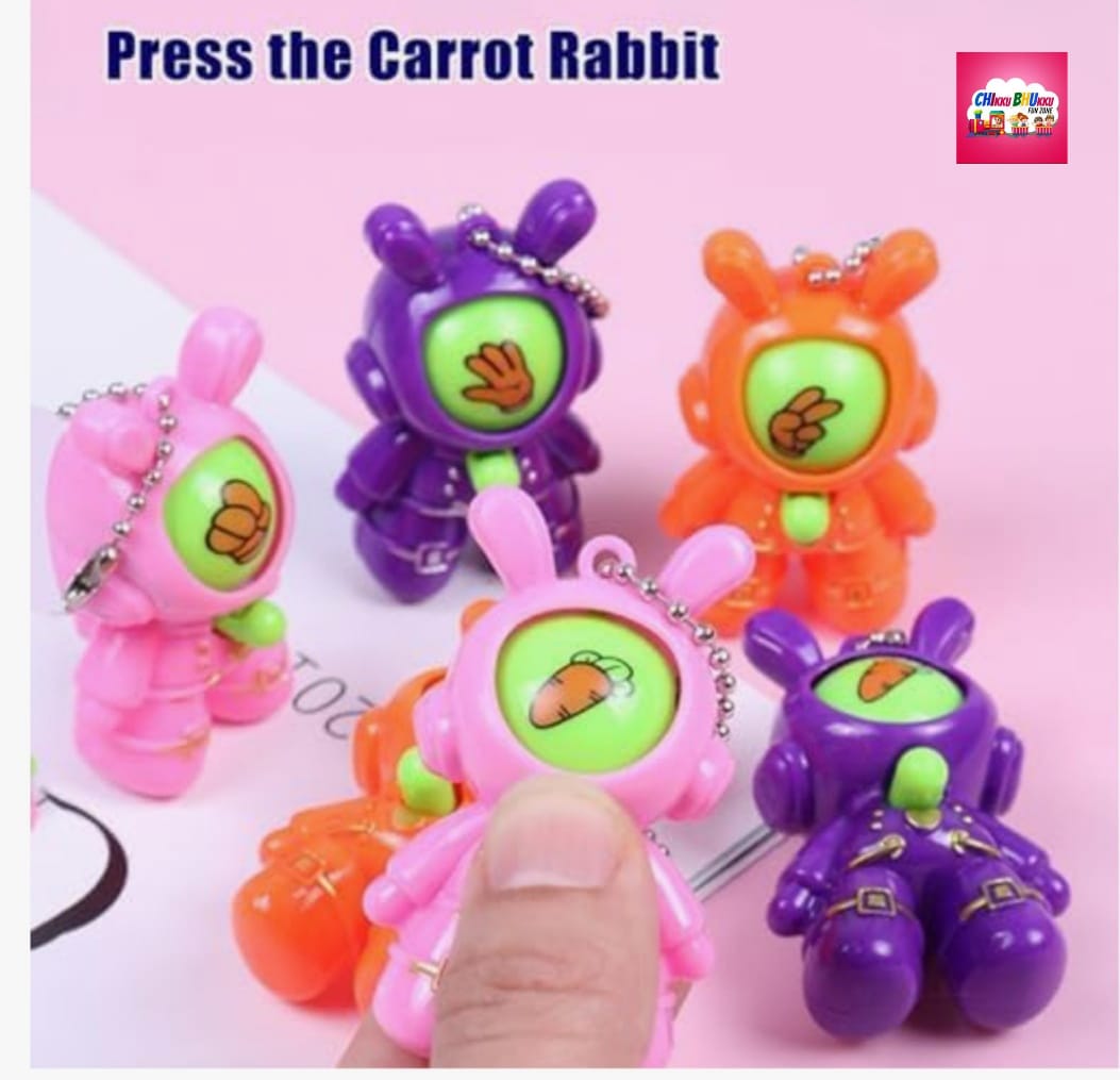 Rabbit Shape Key Ring Chain