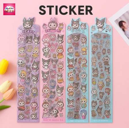 Cartoon Stickers set of 100 ( Pack of 4)