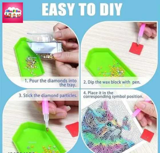 DIY diamond painting  ( Pack of 4)