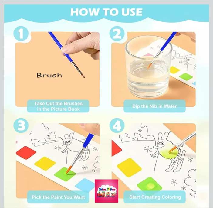 Watercolour Painting Notepad (pack of 5)